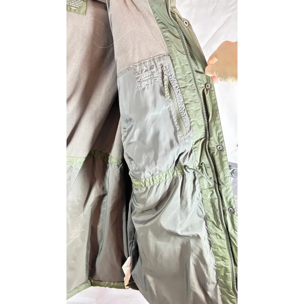 LL Bean Mens Baxter State Parka Olive Green Goose Down Puffer Jacket XL‎ DL401